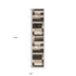 12' Black Brown And Beige Patchwork Runner Rug